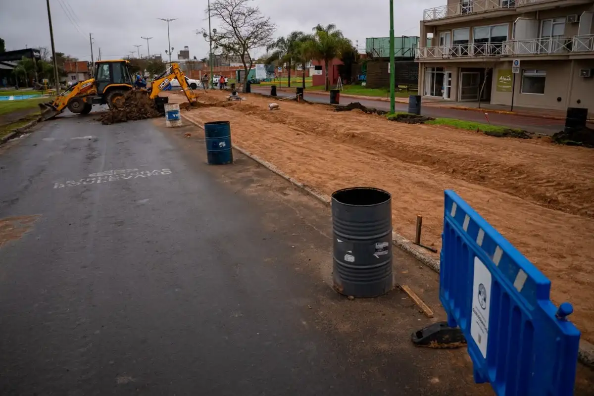 Avanza la obra para reconstruir las plazoletas de Avenida Parque: los detalles del proyecto