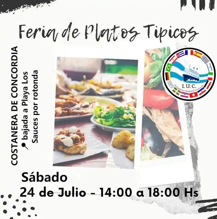Feria de Platos, en la  Costanera de Concordia