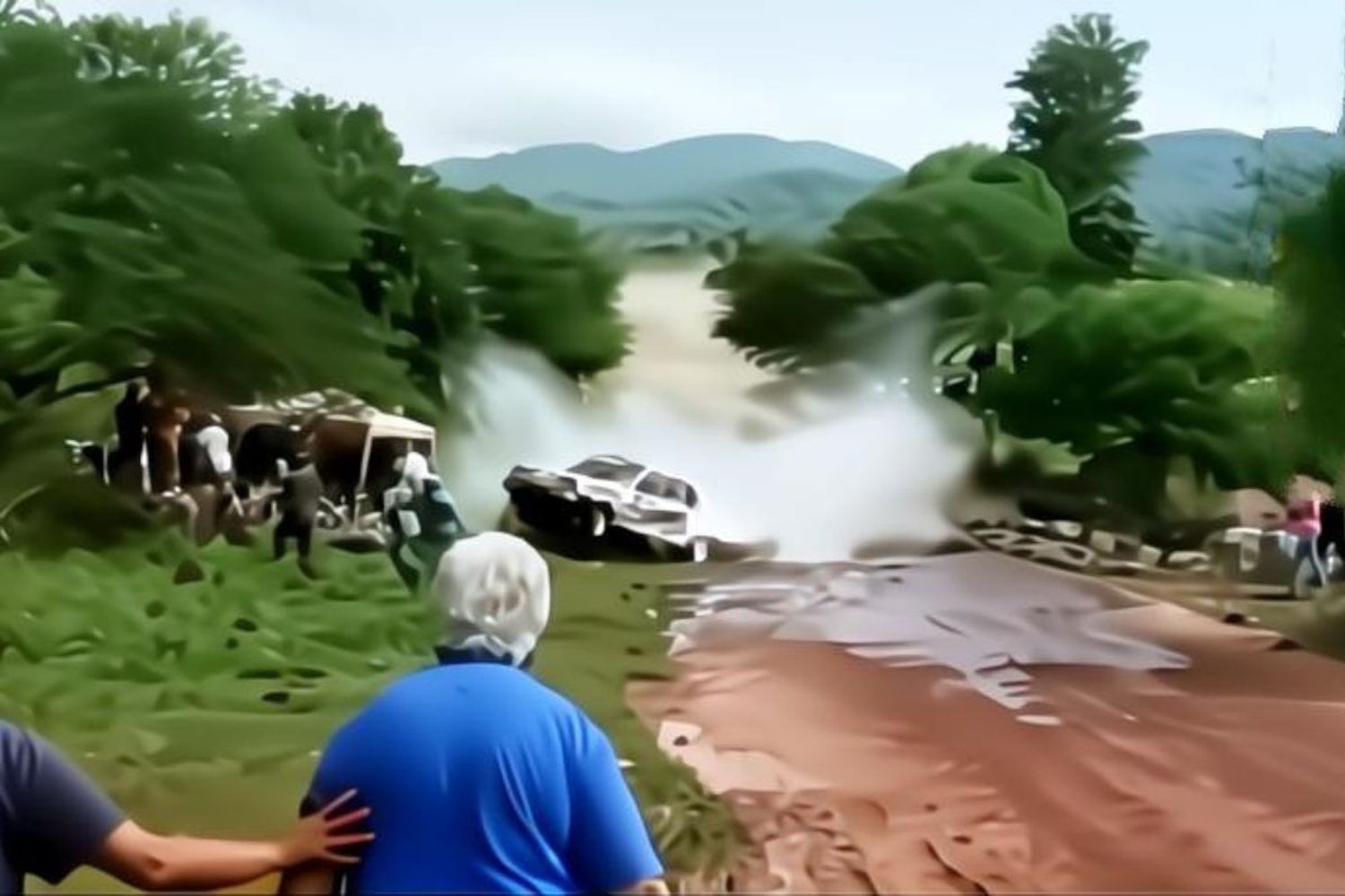 La zona del doble vado - tramo Potrero de las Tablas - La Papelera - fue el escenario del accidente.