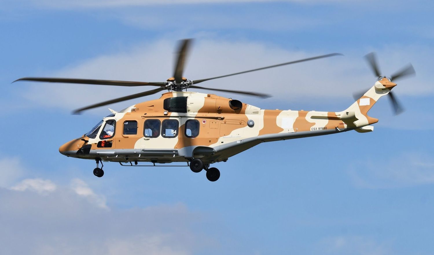 Sale a la luz el primer Agusta/Westland AW-149 de la Fuerza Aérea Egipcia