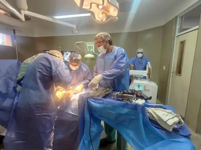 En el Hospital distrital de Las Lomitas
realizaron la primera cirugía traumatológica