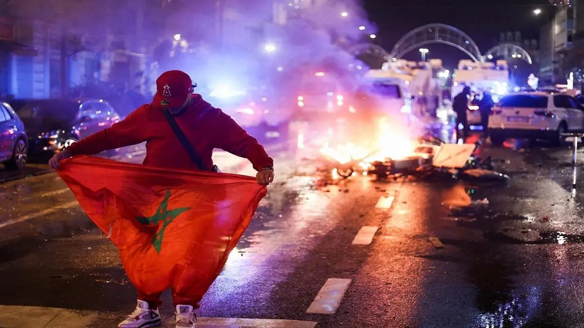 ¡QATAR 2022! Actos vandálicos en Bruselas tras el partido Bélgica vs Marruecos (+FOTOS)
