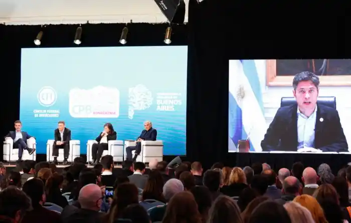 Kicillof en el cierre del CPB en Mar del Plata