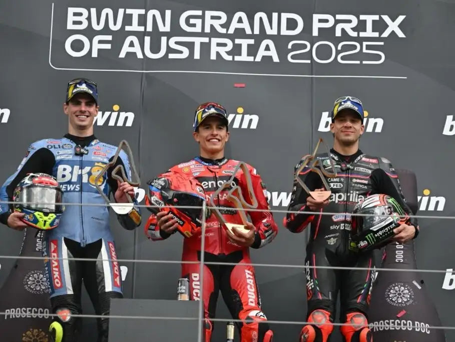 podio moto gp austria