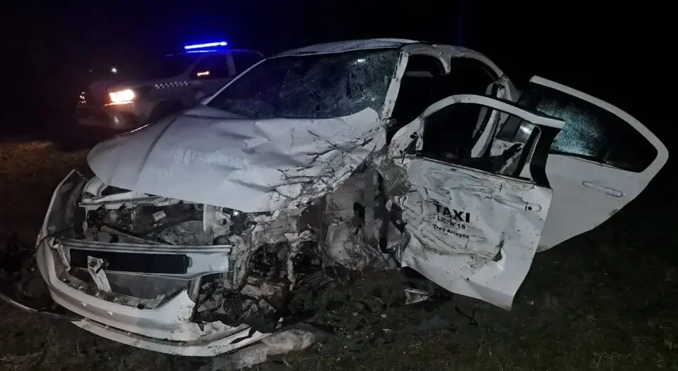 Así quedó el Fiat Cronos que conducía Alejandro Pereyra