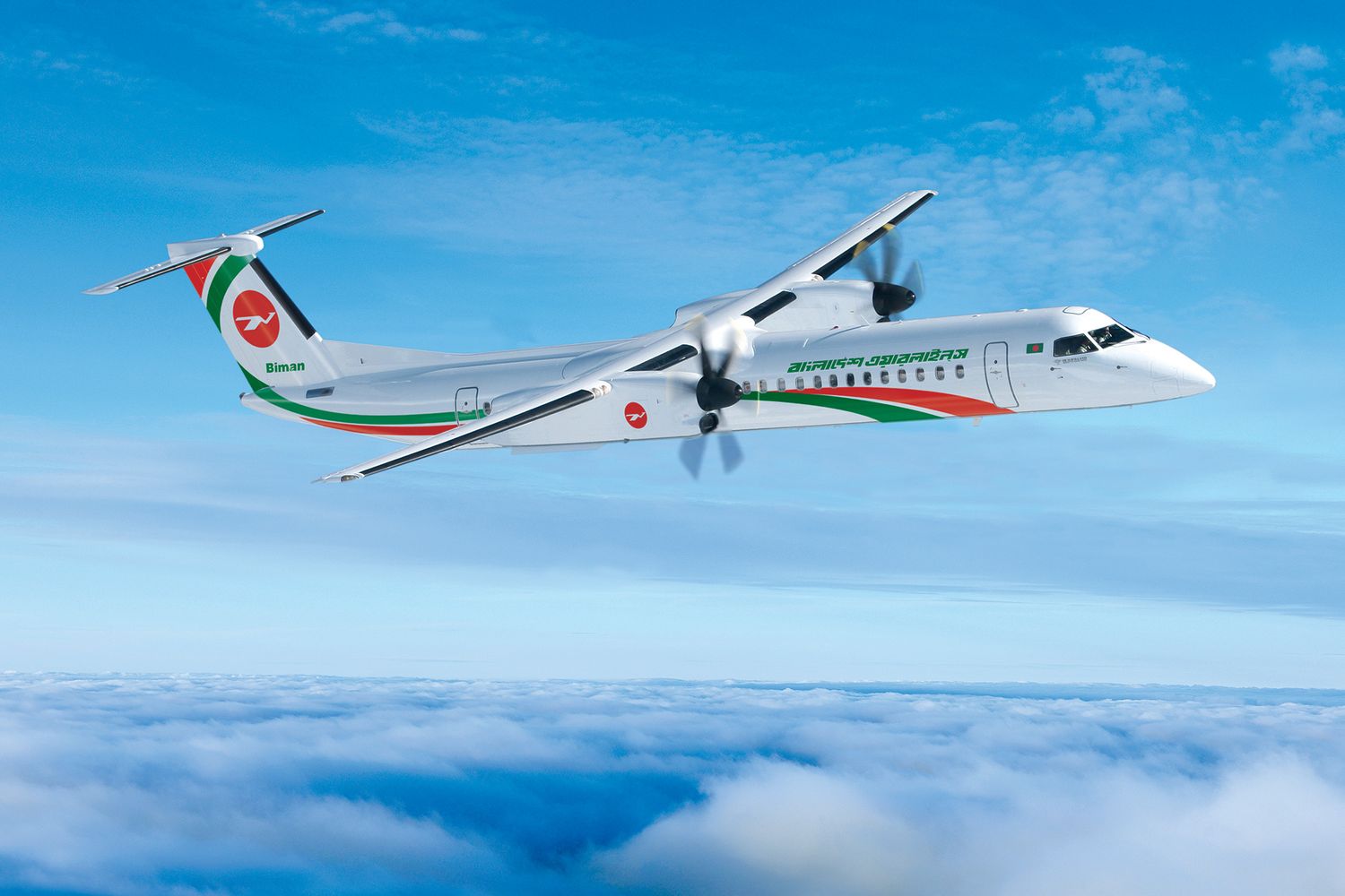 De Havilland Canada entregó a Biman Bangladesh Airlines su nuevo Dash 8-400