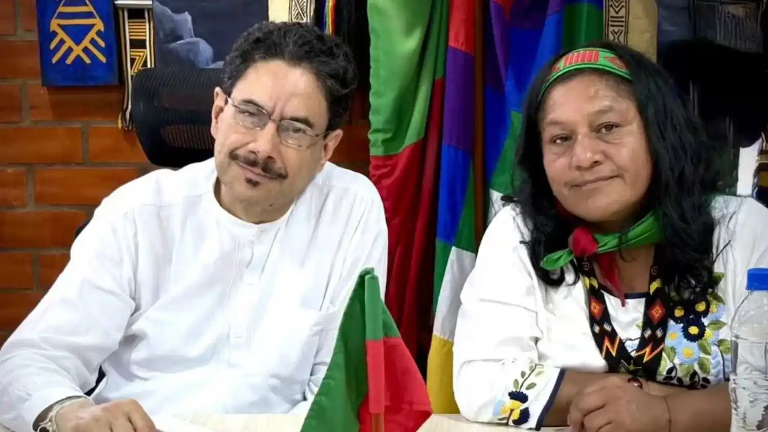 Iván Cepeda y Aida Quilcué. Foto redes sociales Aida Quilcué.