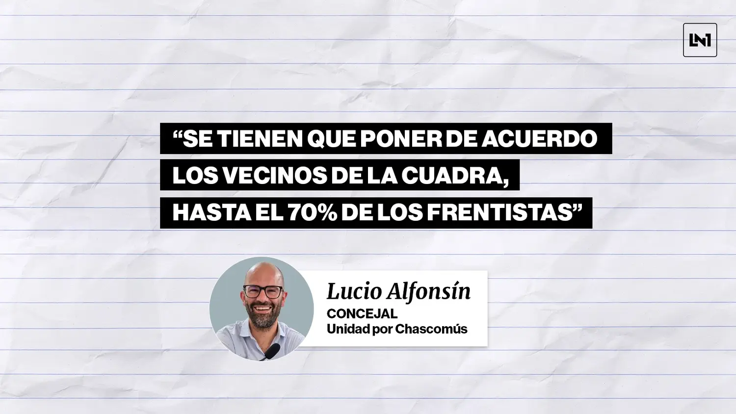 Lucio Alfonsín detalló la propuesta innovadora que quieren desarrollar en Chascomús