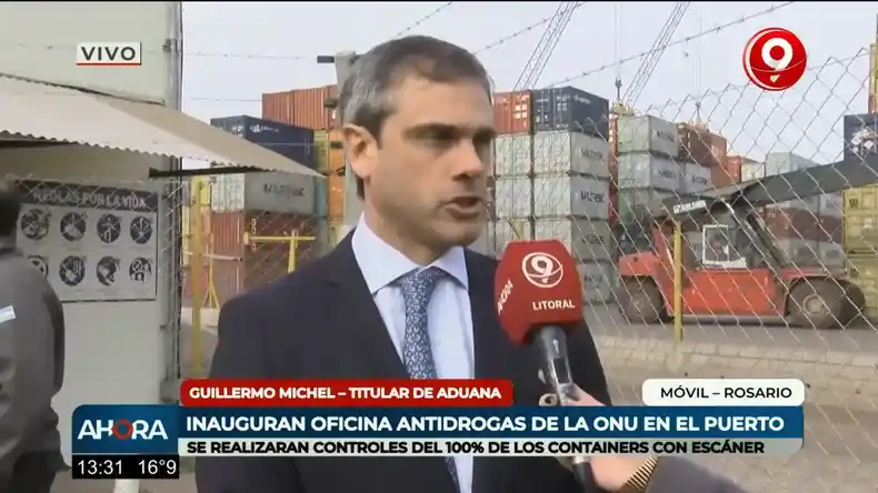 Inauguran una oficina antidrogas de la ONU en el puerto de Rosario