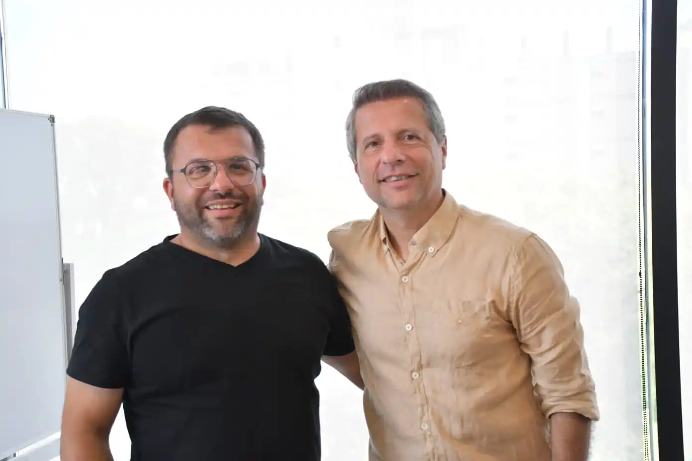 Damián Bernarte junto al intendente de Marull, Gabriel Faletto, nuevo titular de la Comunidad Regional San Justo