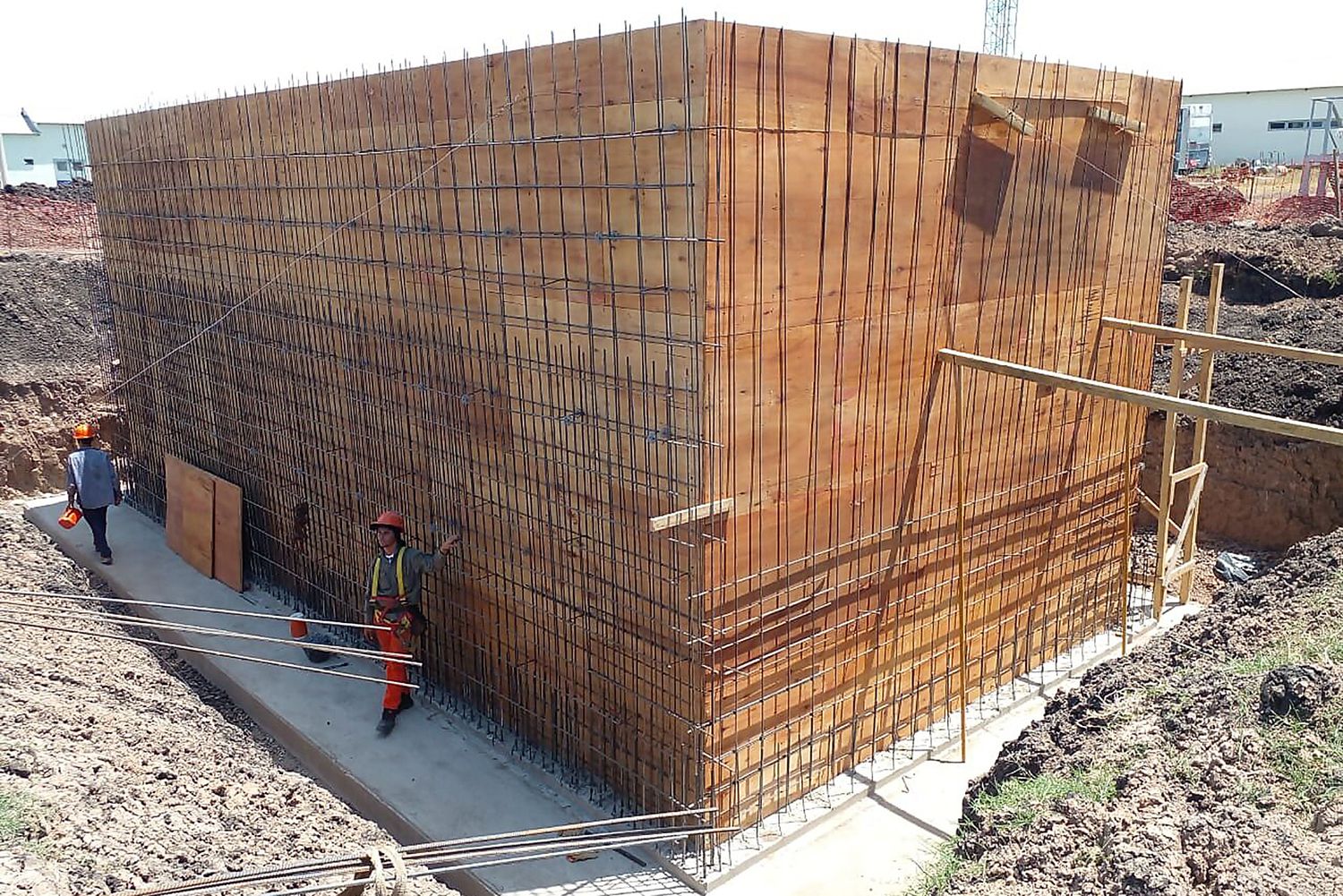 Avanza la obra de la planta de tratamiento de líquidos cloacales en El Potrero