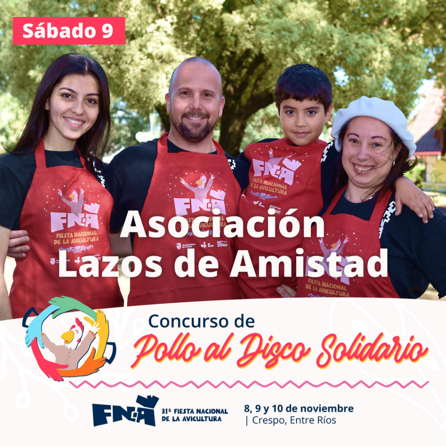 Pollo al disco solidario FNA 2024