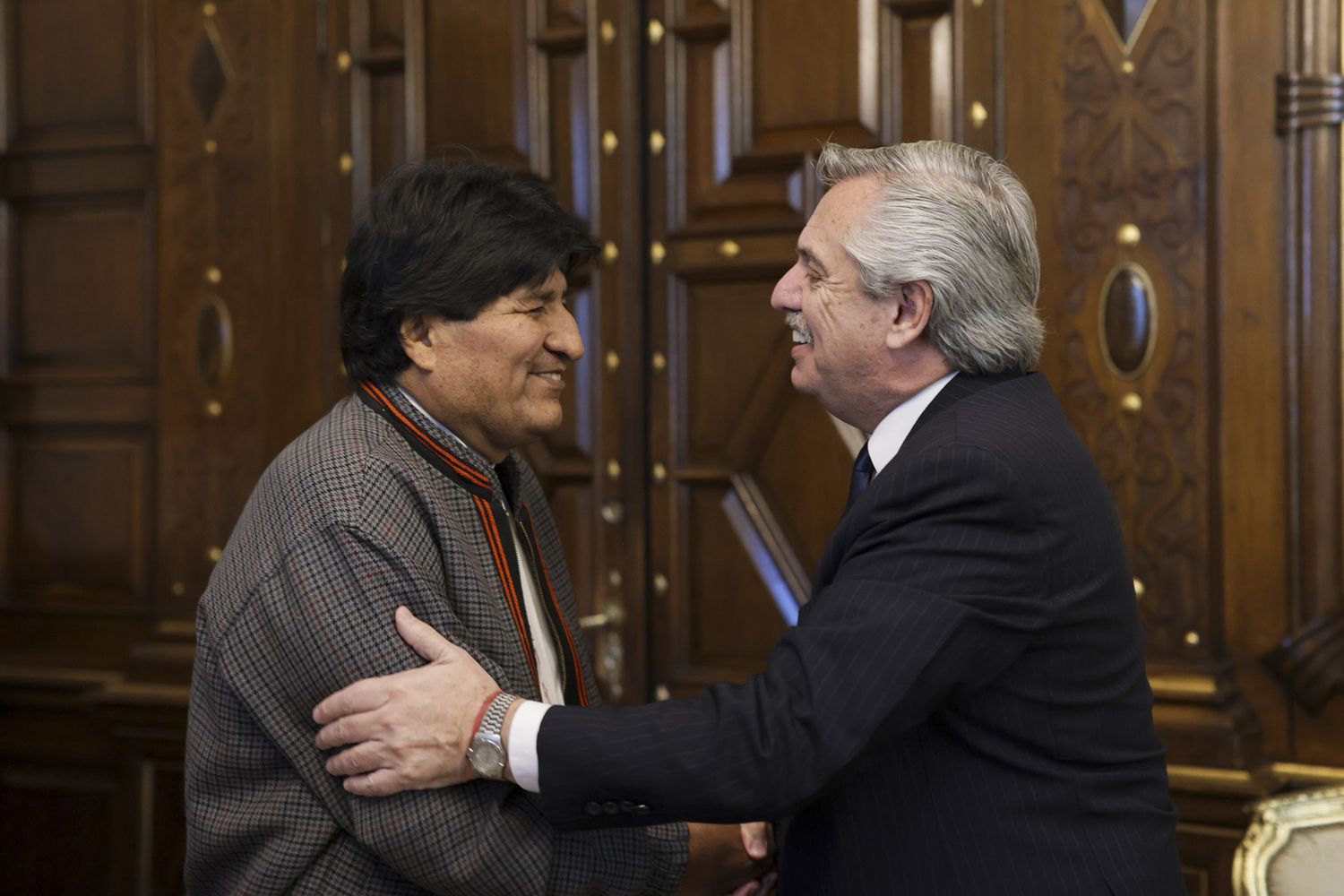 Evo Morales y Alberto Fernández.