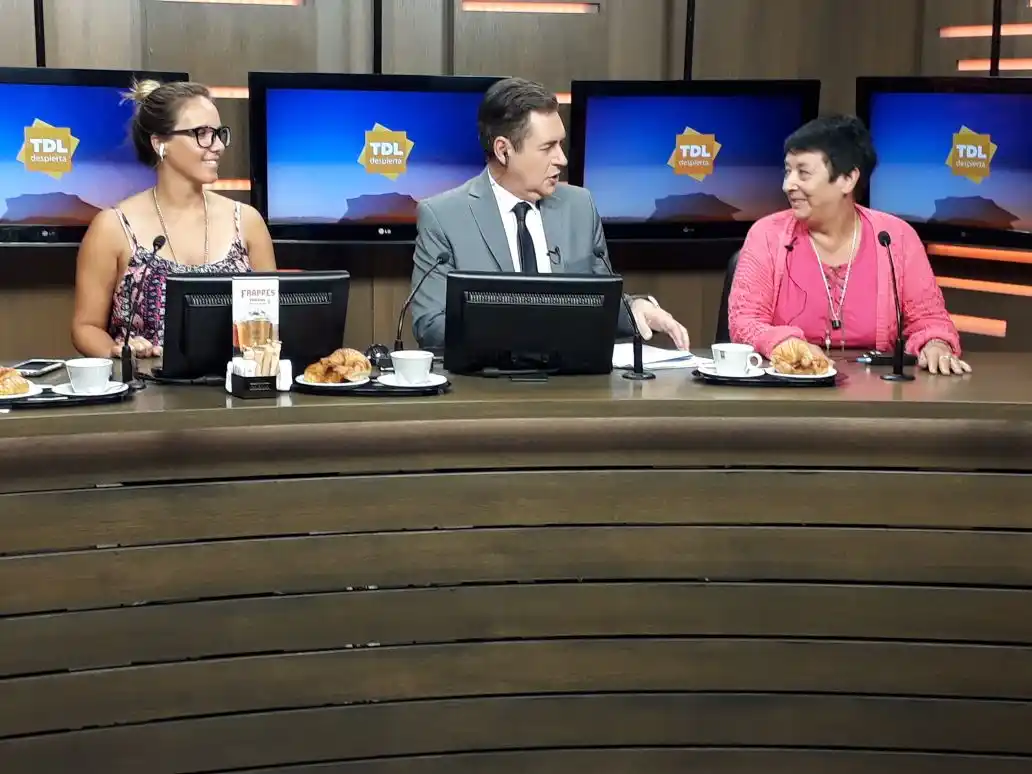 Stella Maris Cena, en el desayuno de "Tandil Despierta"