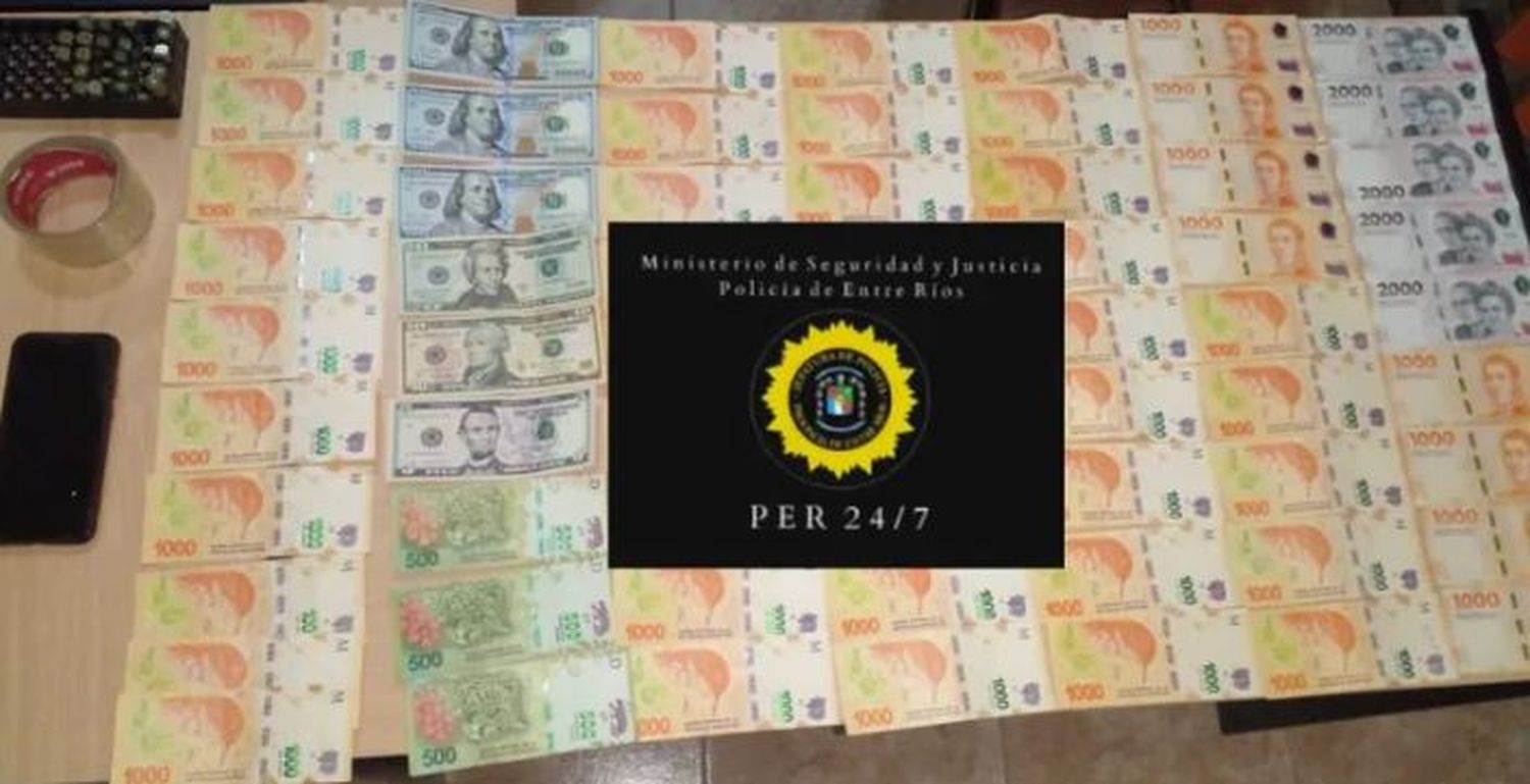 Detuvieron en Entre Ríos a una persona sospechada de haber robado $1.700.000