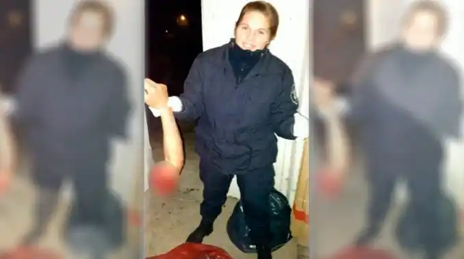 Carmen de Areco: Joven policía se sacó una foto con un brazo de un accidentado y la subió a Facebook