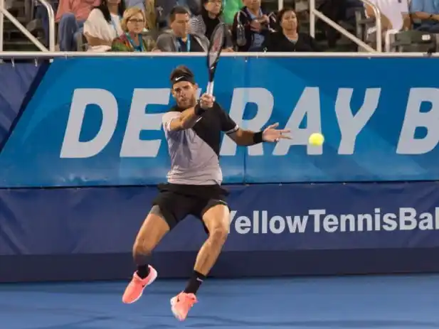 Del Potro volvió a jugar en un certamen de dobles