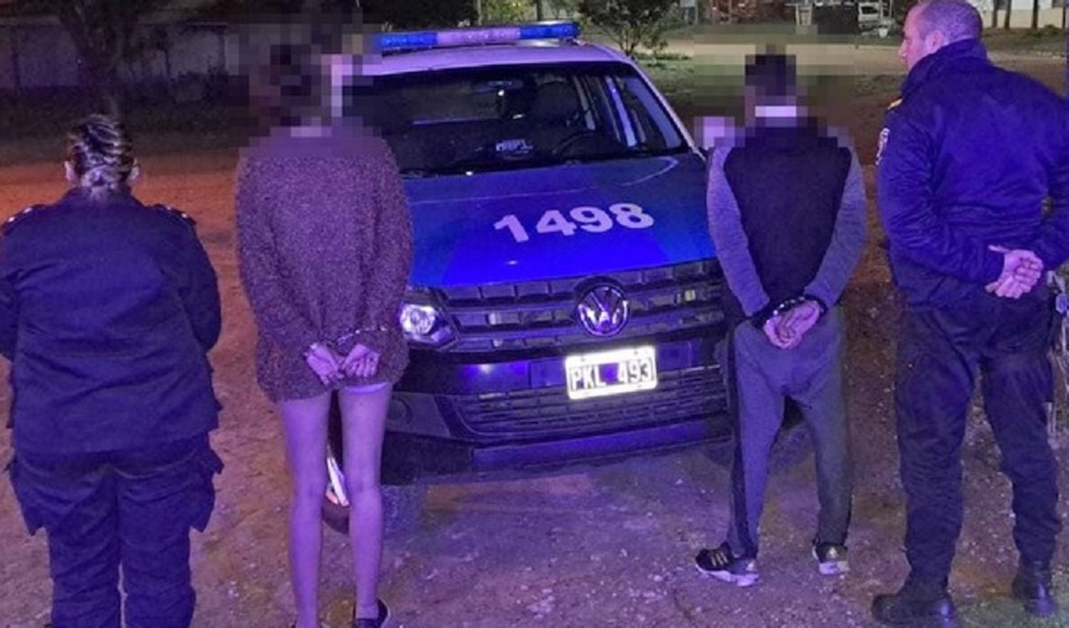 Detuvieron a un hombre y una mujer por intentar robar en un galpón: tenían marihuana en su poder