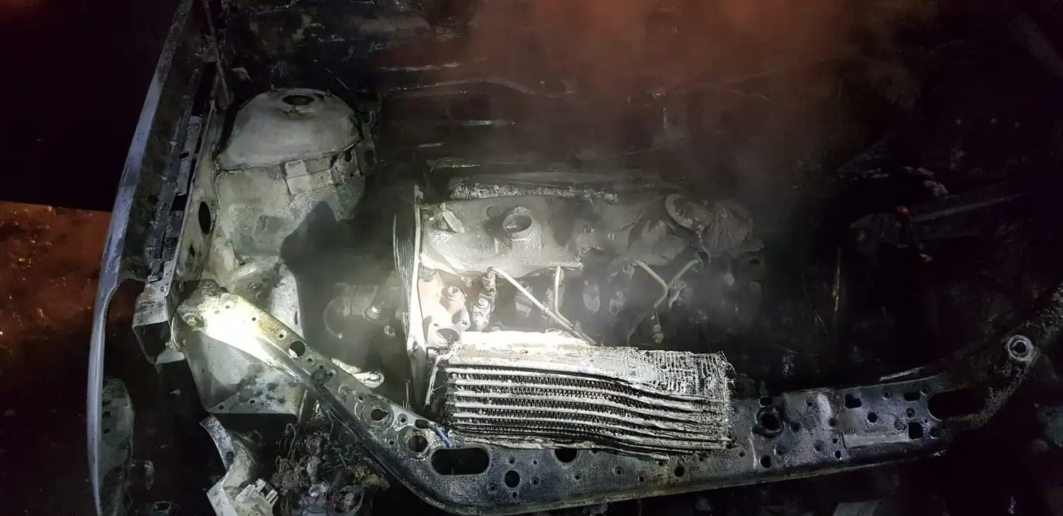 Un Ford Focus quedó consumido por las llamas: pérdidas totales en un incendio en zona rural - 1