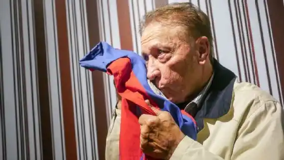 José Francisco Sanfilippo y San Lorenzo, un amor para toda la vida. Foto: X @SanLorenzo