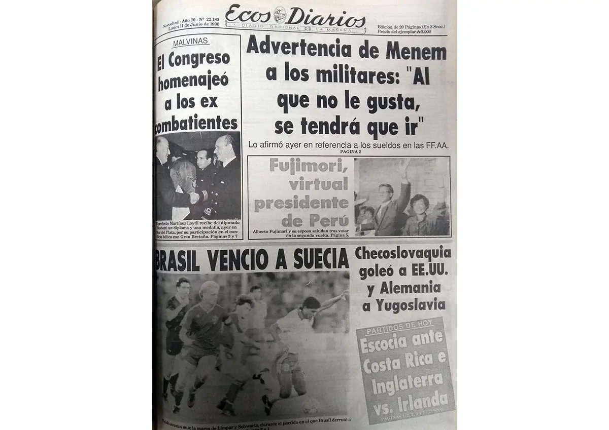 Lunes 11 de Junio de 1990