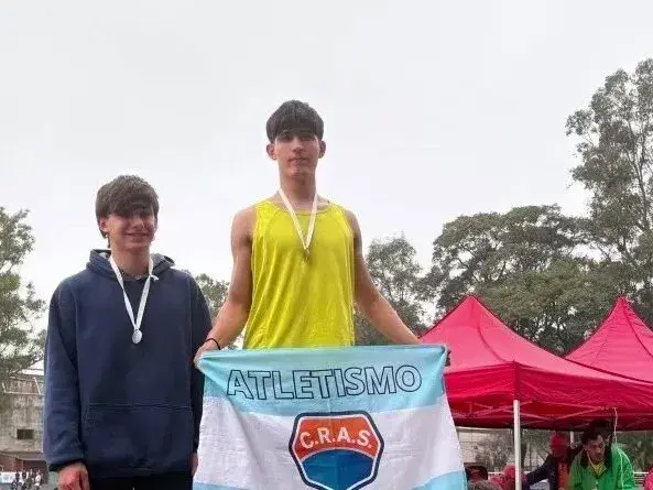 Julián Cavilmonte brilló en Rosario con un primer puesto en los 100 metros U18 Foto: CRAS