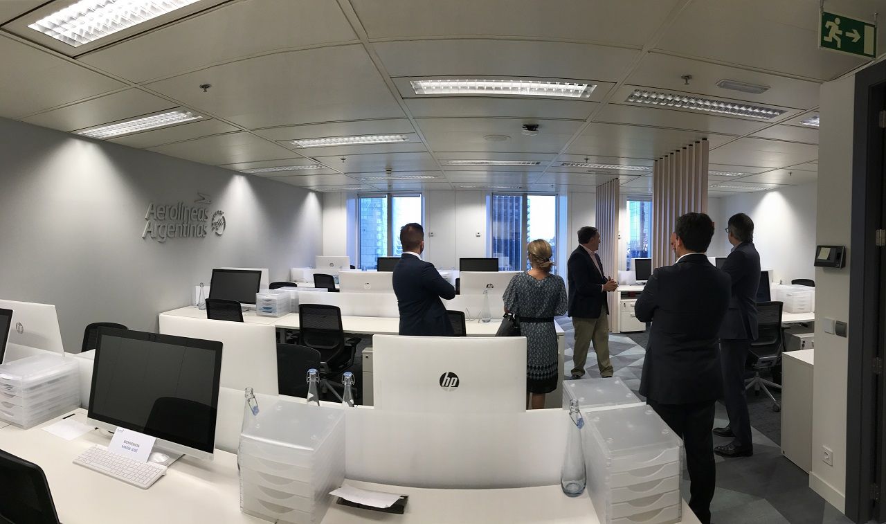 Aerolíneas Argentinas inauguró sus nuevas oficinas en Madrid