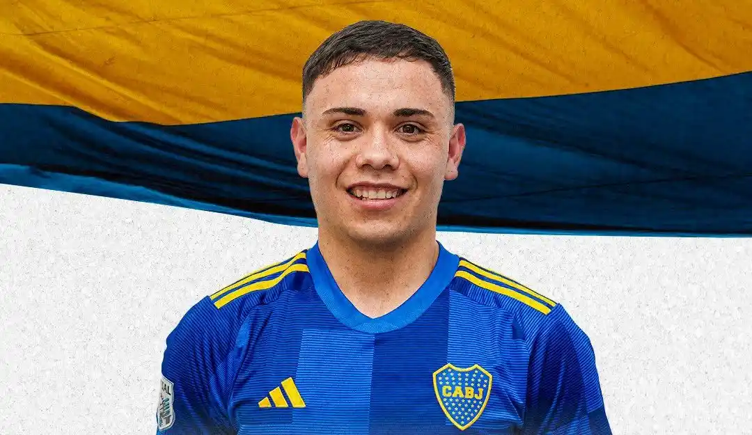 Diego Fernández en su presentación en Boca Futsal.