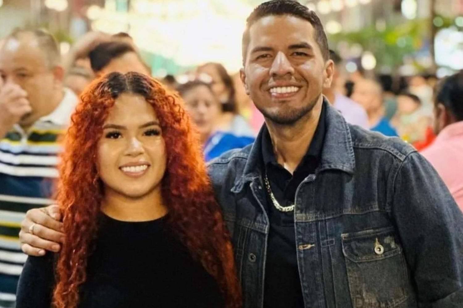 Christian Nieto y su esposa Nicole Burgos