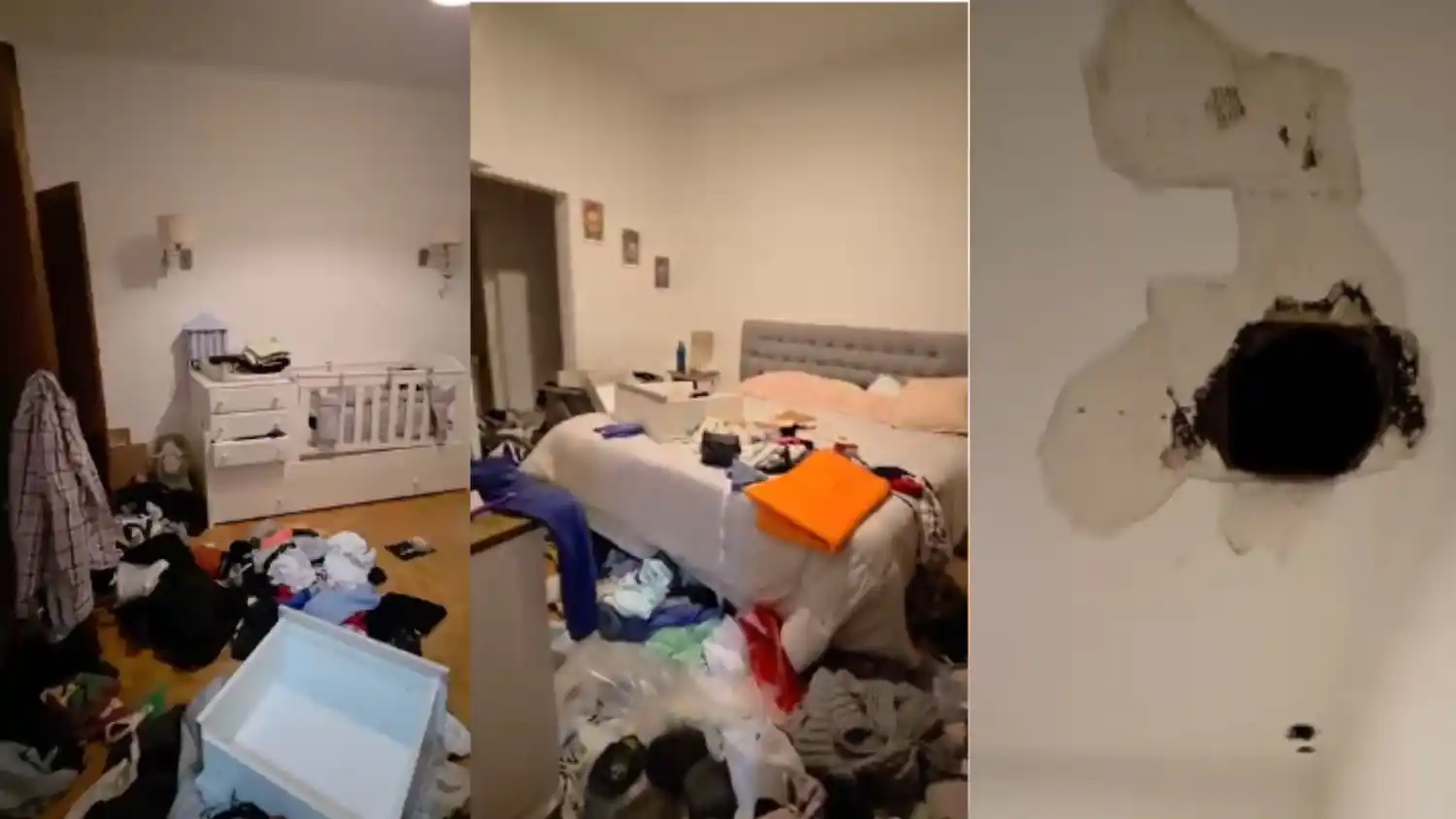 Imágenes de la casa luego de ser desvalijada