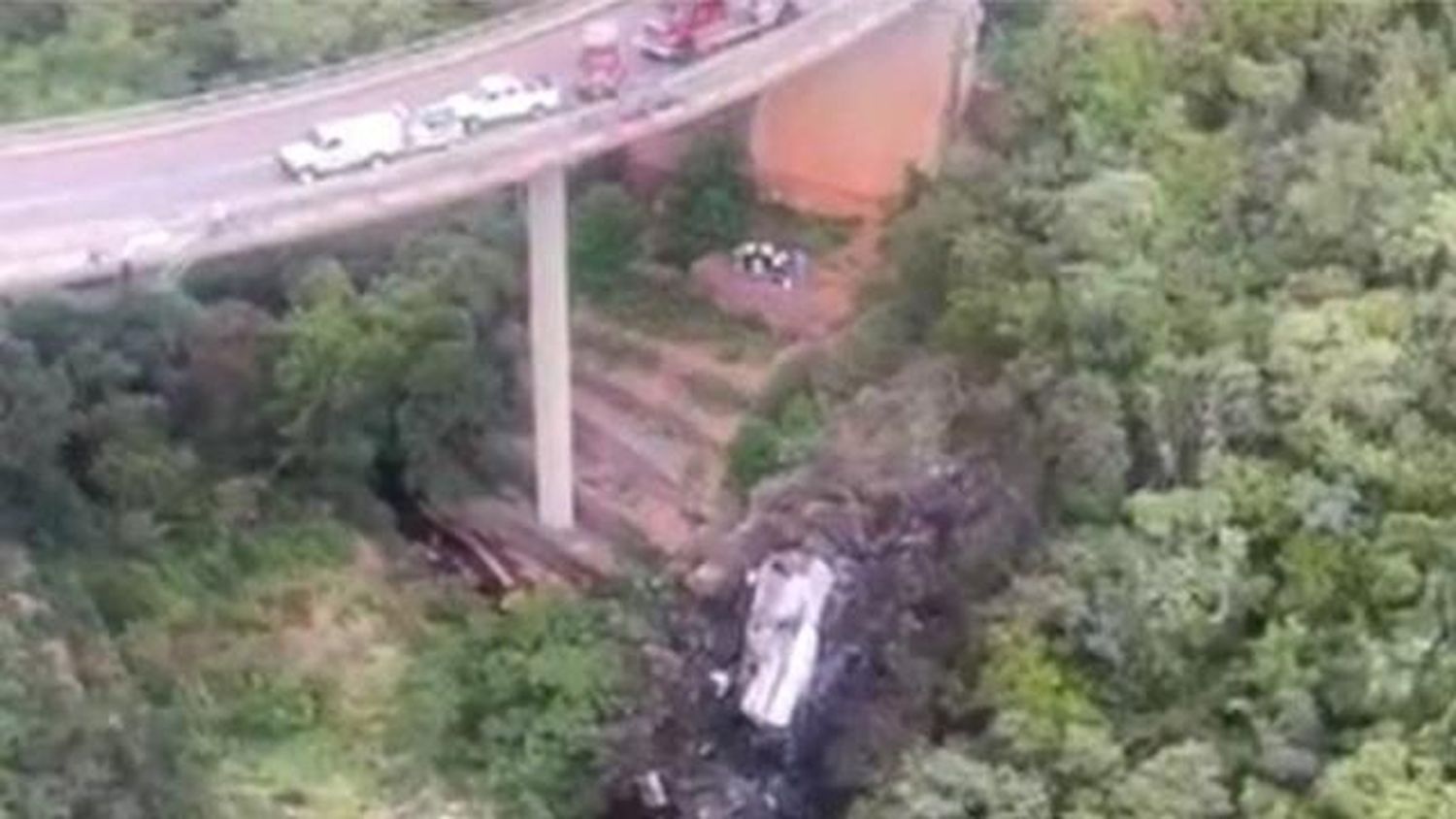 South Africa Bus Plunged off Bridge