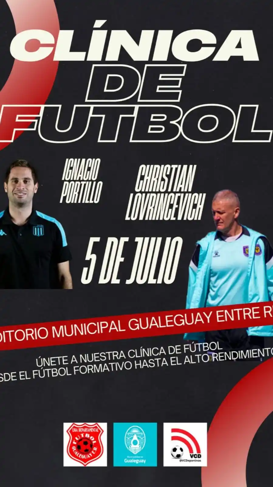 Gualeguay será sede de una destacada Clínica de Fútbol con disertantes de nivel profesional