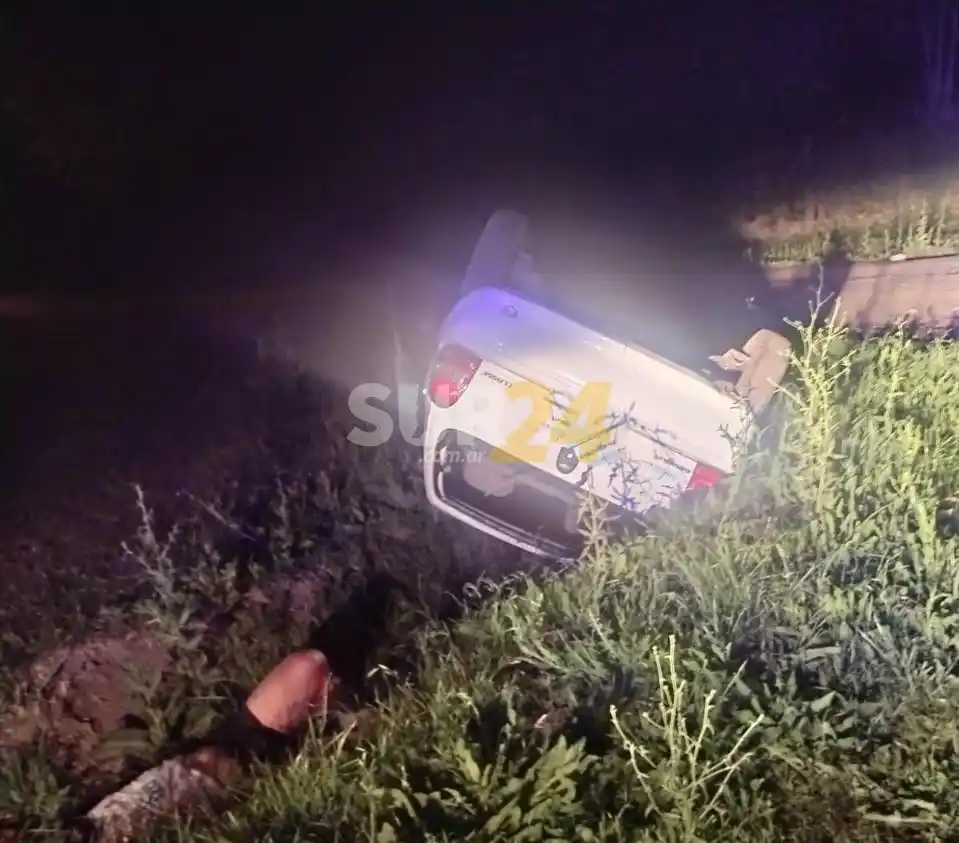 Robó un auto, perdió el control y terminó en una zanja: está detenido