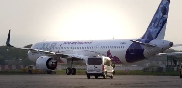 El primer Airbus A321XLR salió del taller de pintura