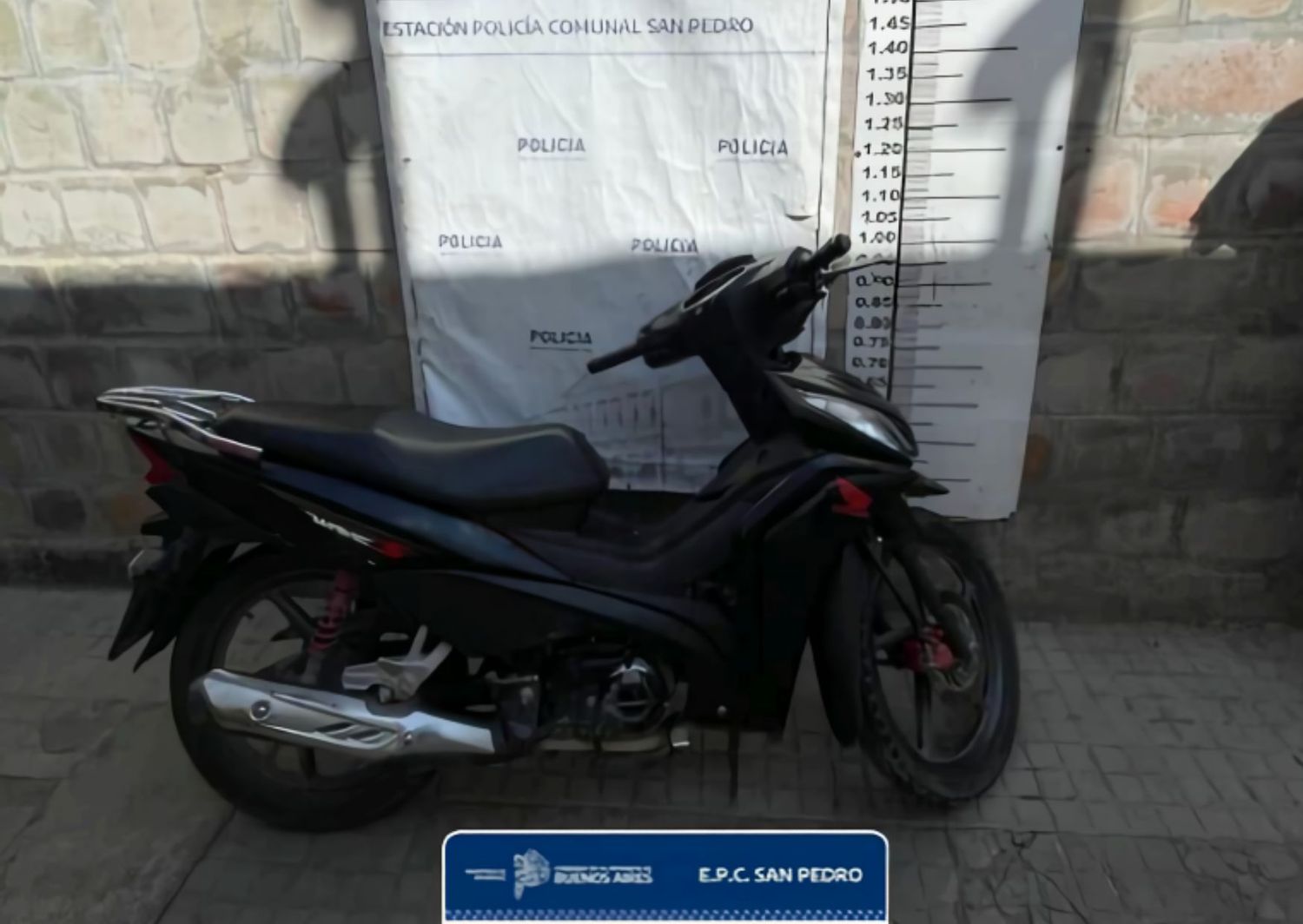 La moto había sido denunciada como robada en abril de 2024.