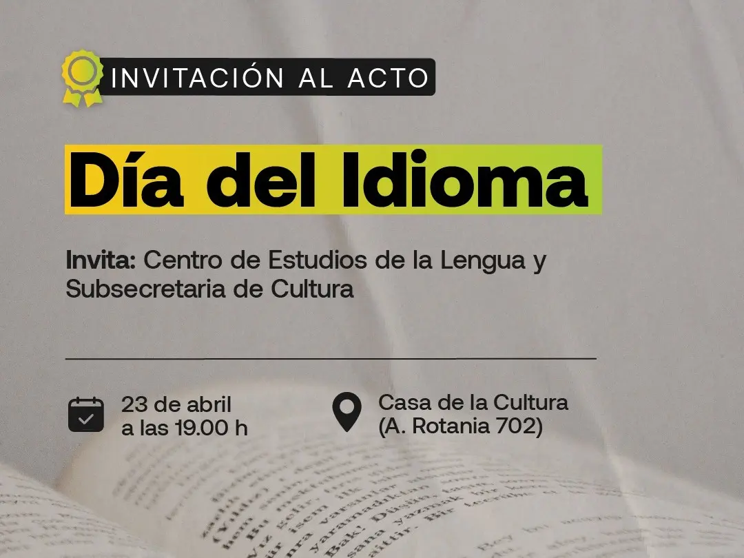 Acto por el Día del Idioma