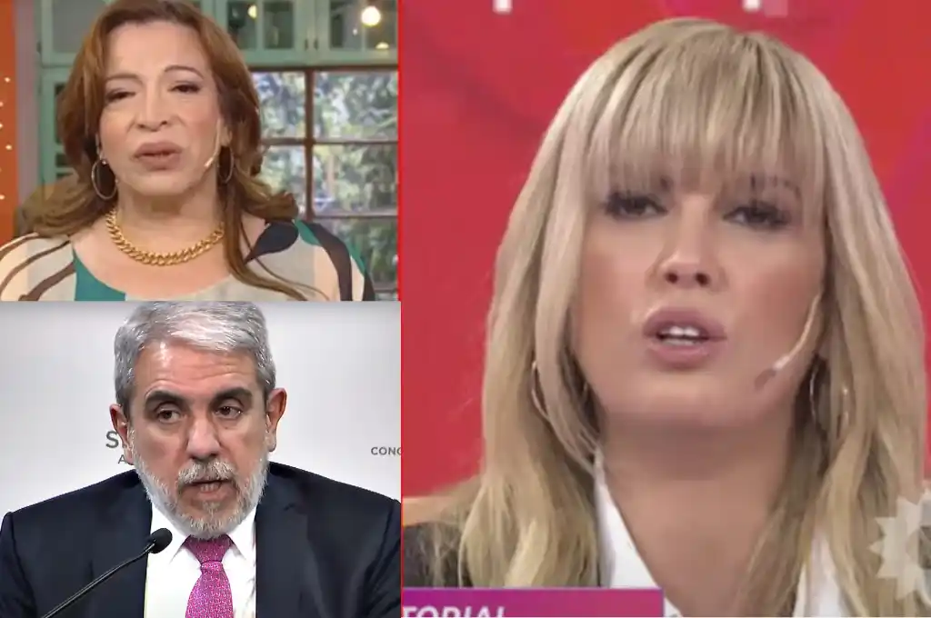 Lizy Tagliani, Aníbal Fernández y Viviana Canosa