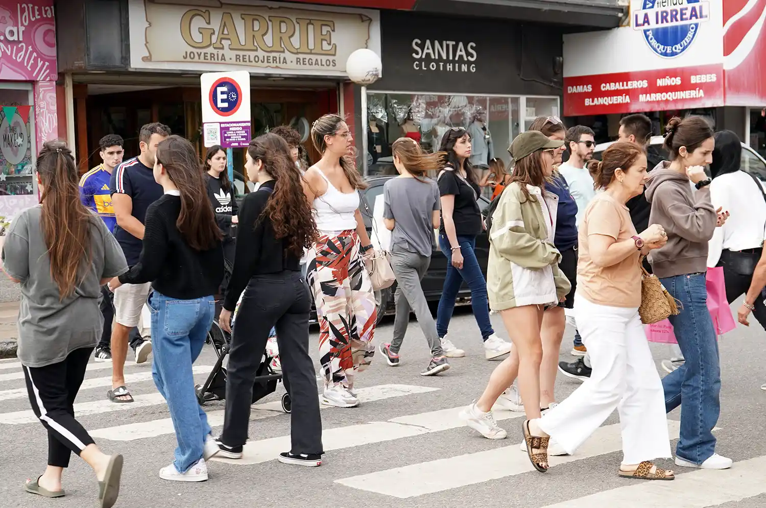 Centro. Mucha gente ayer a la tarde