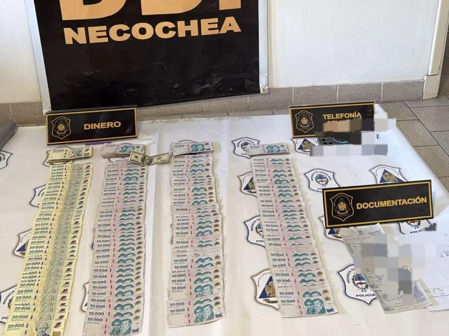 Parte de los elementos recuperados