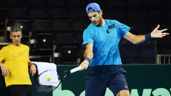 Del Potro, se prepara para la Copa Davis