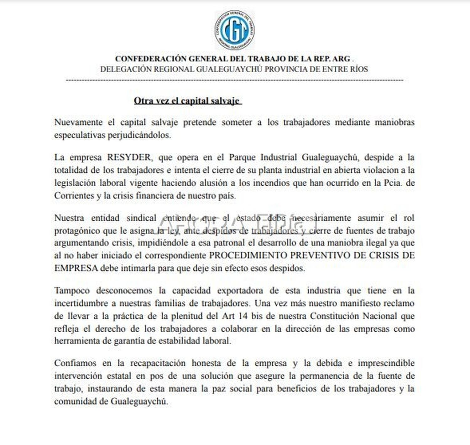 cgt resyder