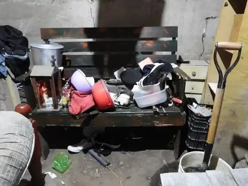 La vivienda del presunto asesino serial.