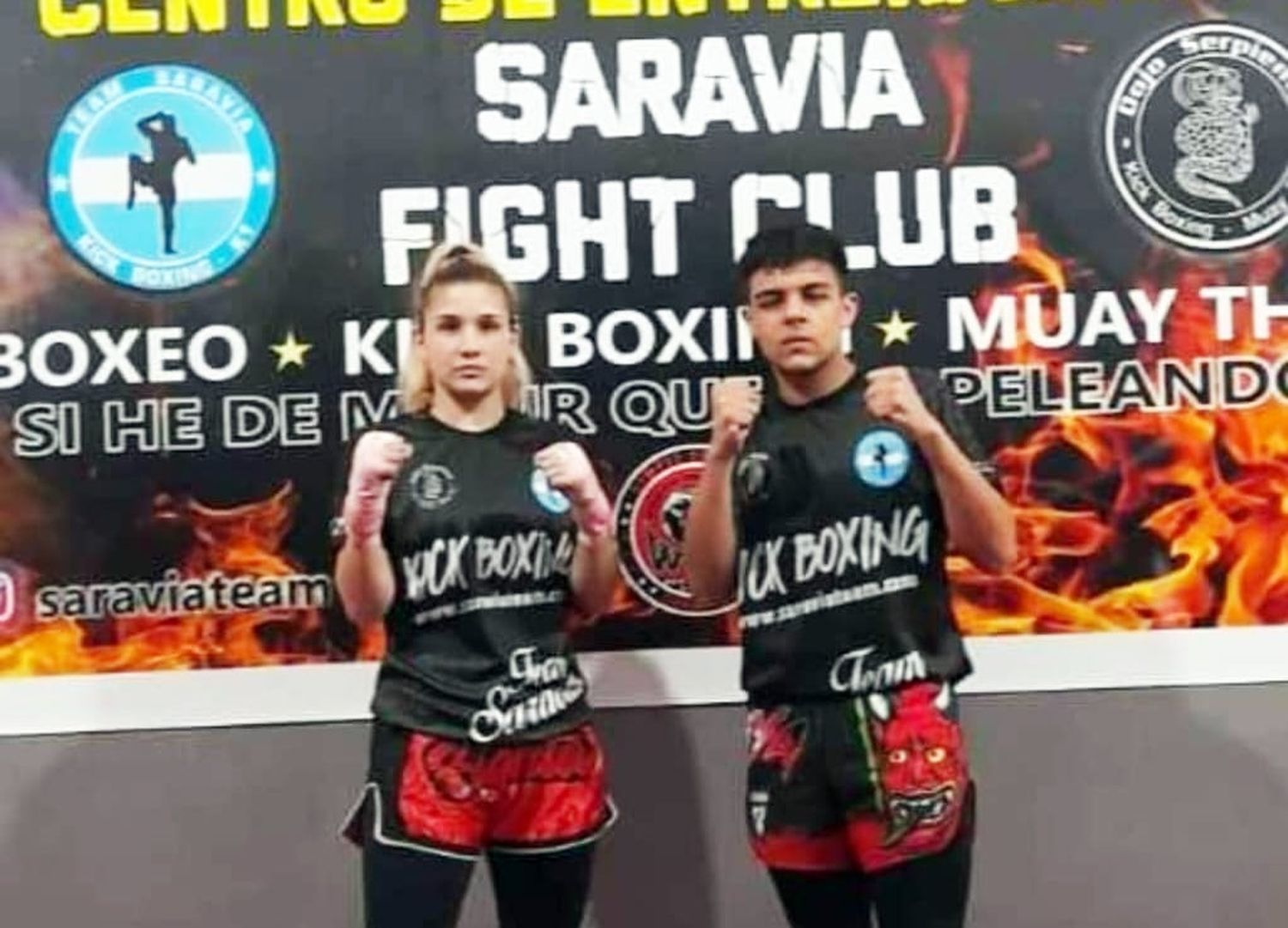 KickBoxing. Katerine Pirello y Alejandro Cimino