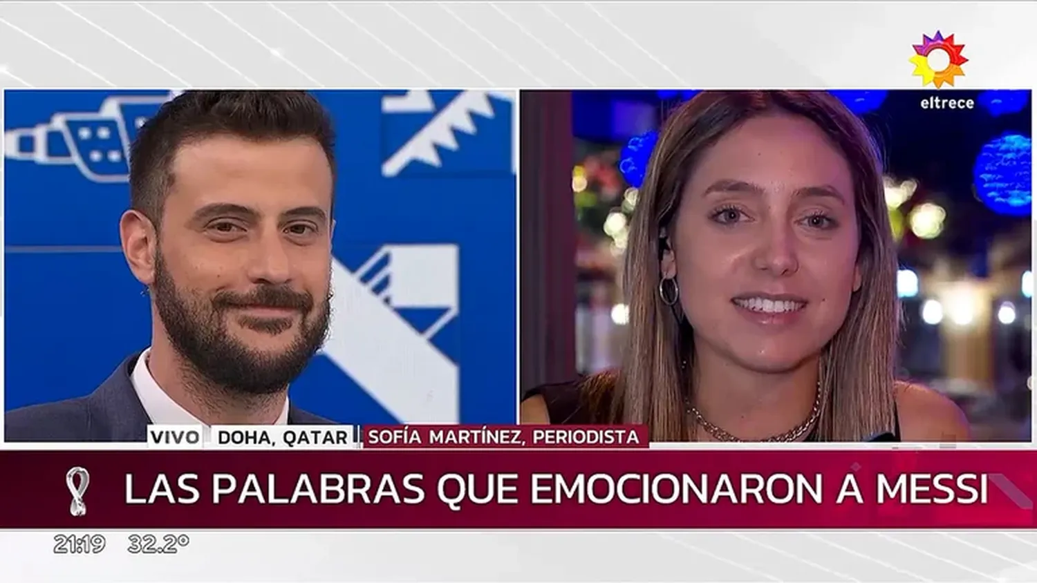 Diego Leuco se emocionó al cruzarse con su novia Sofía Martínez en una entrevista