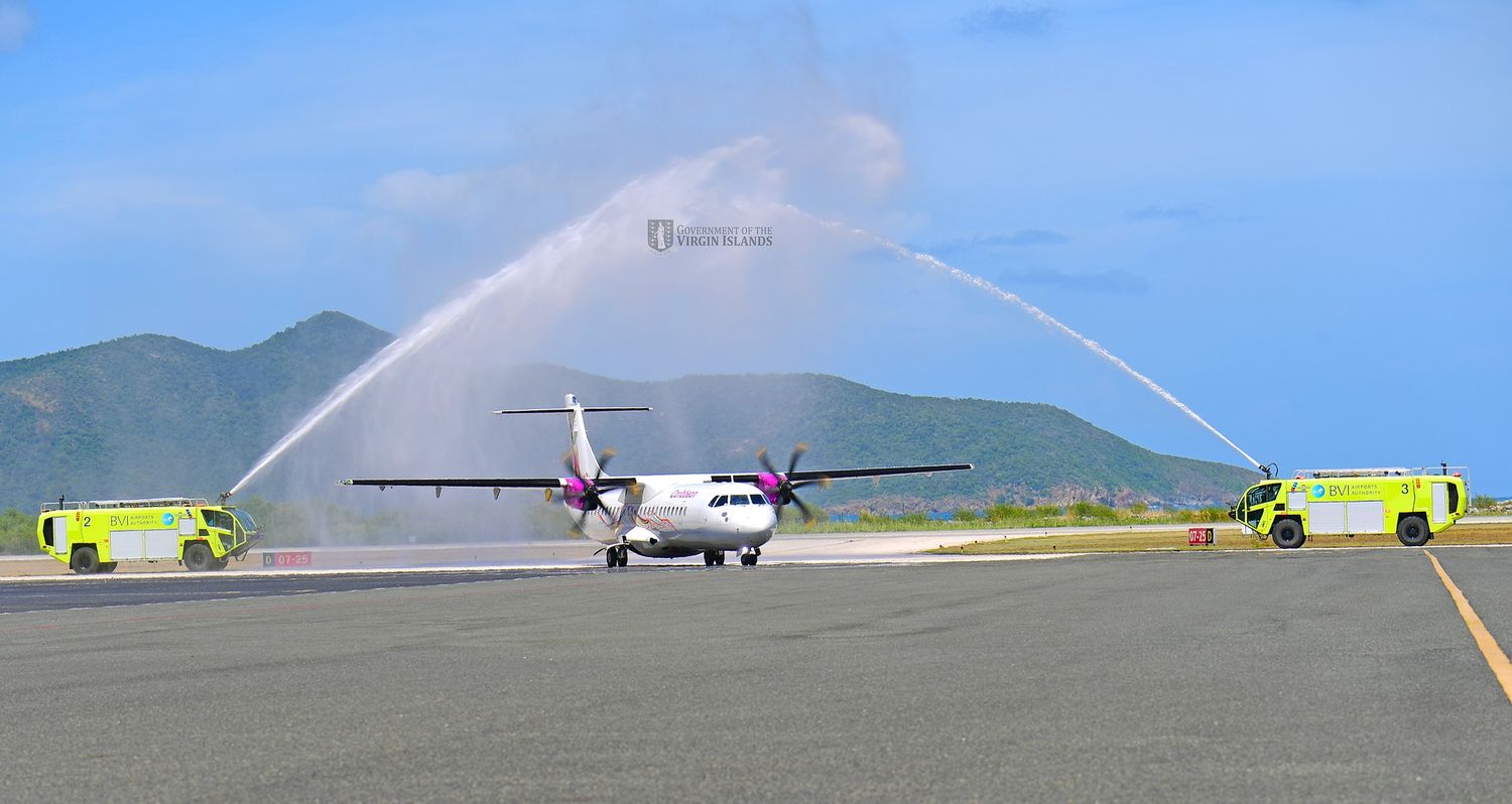 Caribbean Airlines inauguró sus vuelos a Tórtola, en las Islas Vírgenes Británicas