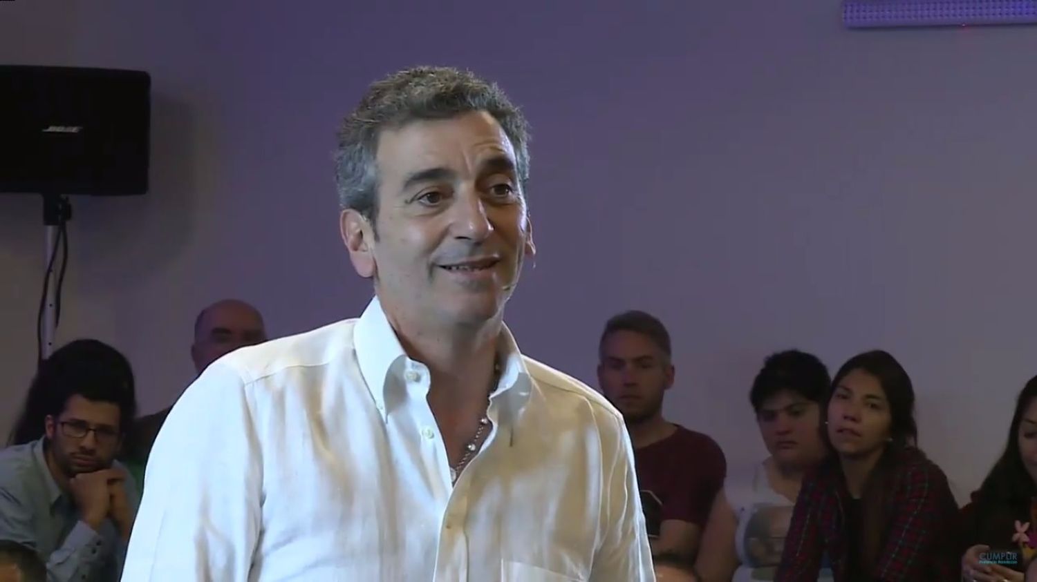 Randazzo encabezó un acto en la ciudad y apuntó al cierre de comercios