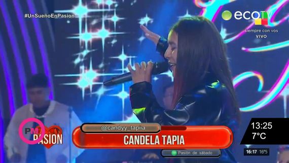 Candela Tapia y su paso por "Pasión de Sábado"