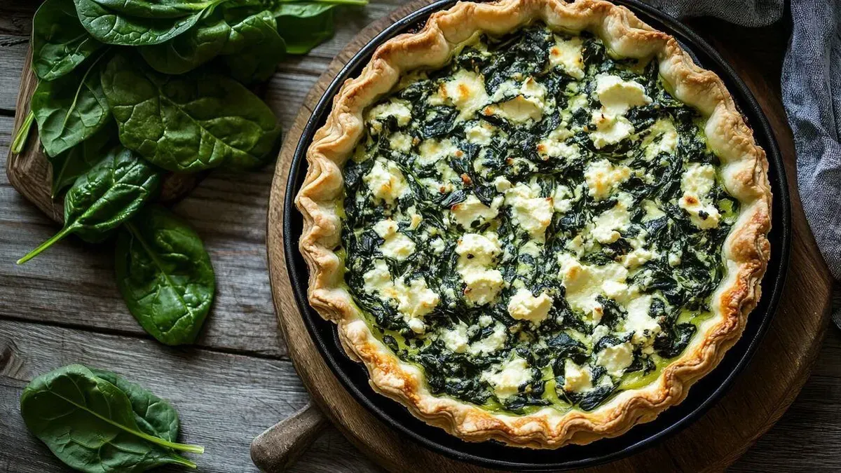 Tarta de espinaca en sartén: la receta fácil que se hace en 20 minutos