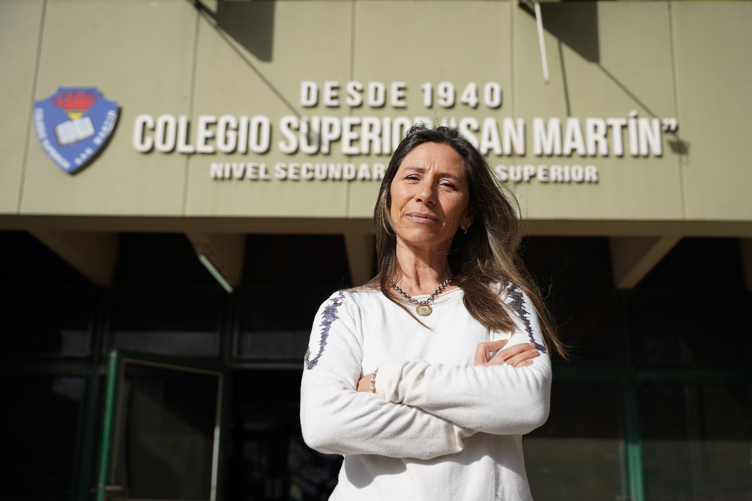 Luciana Jussepp, directora del Colegio Superior San Martín, faro educativo de la ciudad.