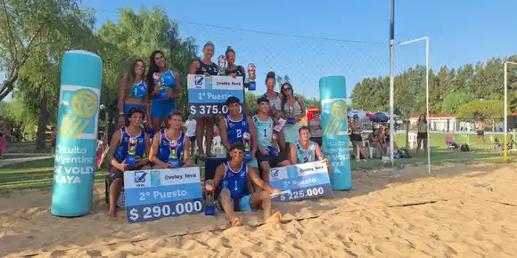 Denappole y Lombardo, siguen sumando podios en el Circuito Argentino de Beach Volley